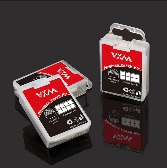 VXM Mountain Bike Transparent Glue-Free Tire Patch Tire Patch Film 8 Quick Tire Patch Tool Box Set