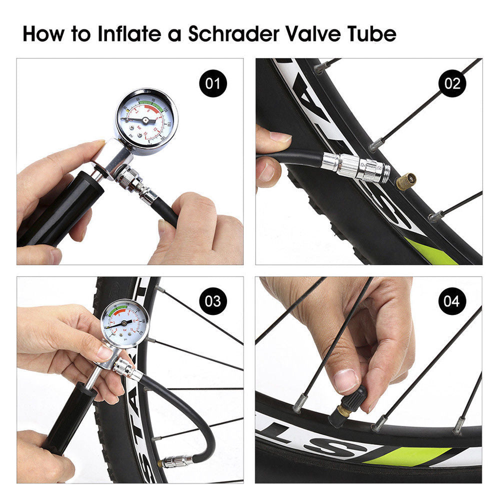 Manual Mini Air Pump Bicycle Universal Pump Bicycle Outdoor Riding Portable Pump