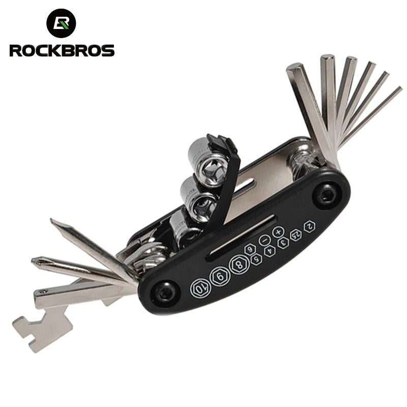 ROCKBROS 16 in 1 Bicycle Tools Sets Mountain Bike Multi Repair  Kit Hex Spoke Wrench Mountain Cycle Screwdriver
