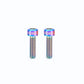 RISI 6PCS M5*16mm Titanium Stem Bolts MTB Bicycle  Screws Fixed Bolts Bike Parts 3 Colors